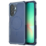 For Samsung Galaxy A27 5G Magnetic Case Carbon Fiber Texture PC + TPU Corner Protection Phone Cover