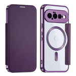 Til Google Pixel 11 Magnetisk Etui RFID Blokerende Kortholder Læder Telefoncover med Linsefilm