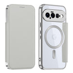 Til Google Pixel 11 Magnetisk Etui RFID Blokerende Kortholder Læder Telefoncover med Linsefilm