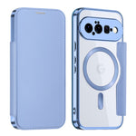 Til Google Pixel 11 Magnetisk Etui RFID Blokerende Kortholder Læder Telefoncover med Linsefilm