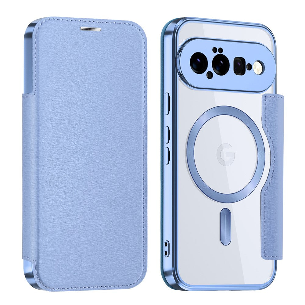 Til Google Pixel 11 Magnetisk Etui RFID Blokerende Kortholder Læder Telefoncover med Linsefilm