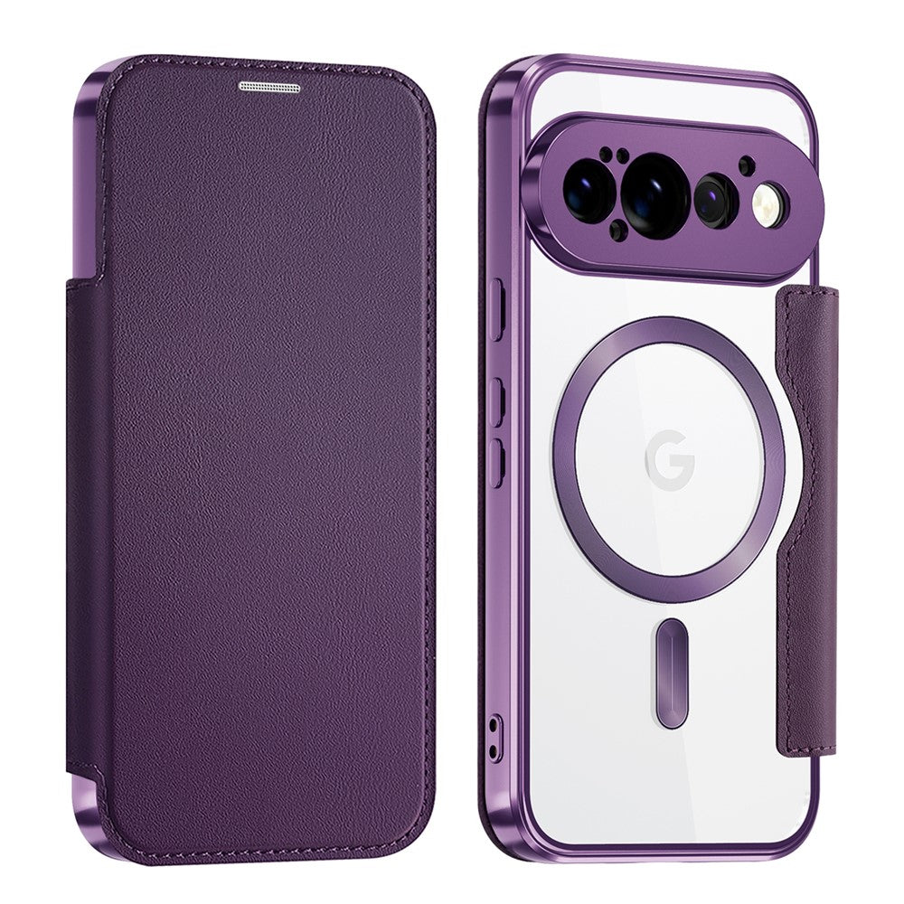 Til Google Pixel 11 Pro Magnetisk Cover RFID-blokerende Kortholder Læder Telefoncover med Linsefilm