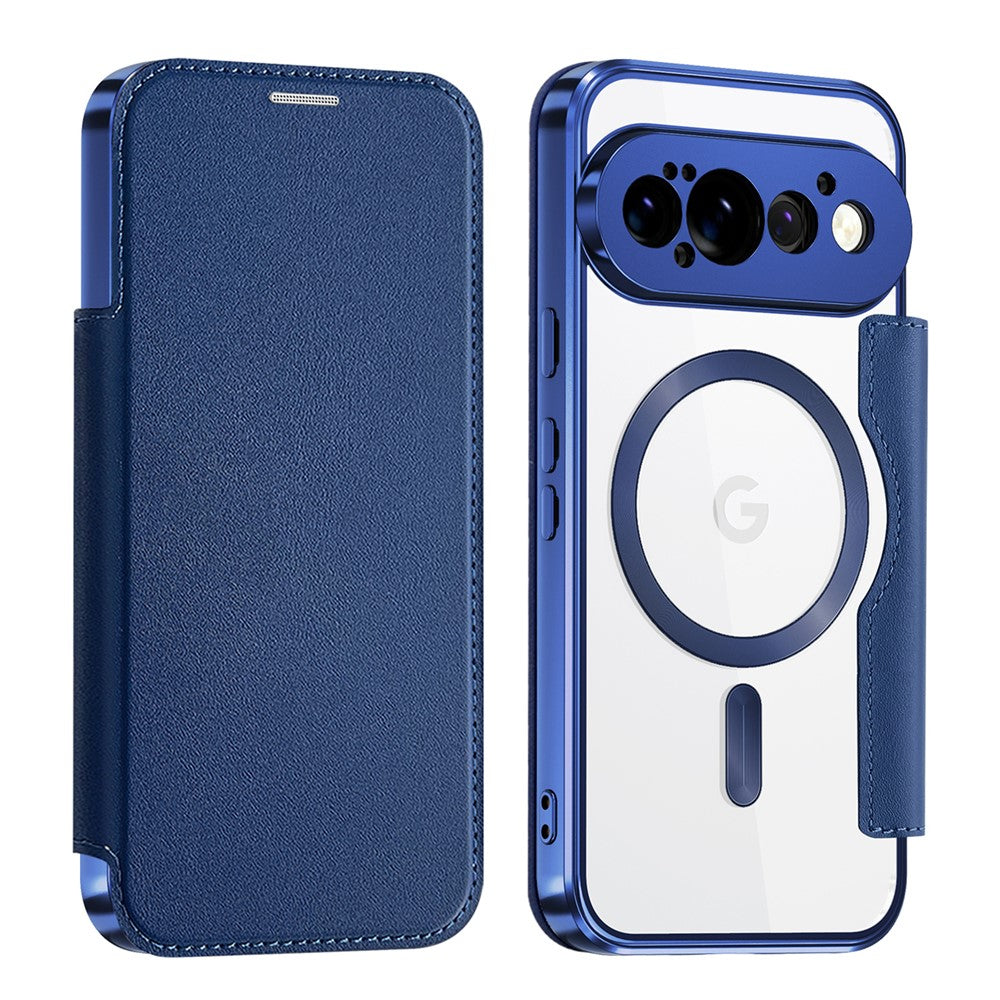 Til Google Pixel 11 Pro Magnetisk Cover RFID-blokerende Kortholder Læder Telefoncover med Linsefilm