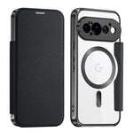 Til Google Pixel 11 Pro Magnetisk Cover RFID-blokerende Kortholder Læder Telefoncover med Linsefilm