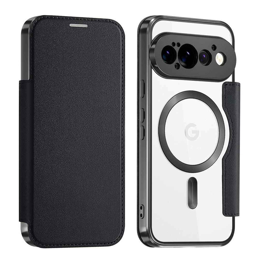 Til Google Pixel 11 Pro Magnetisk Cover RFID-blokerende Kortholder Læder Telefoncover med Linsefilm