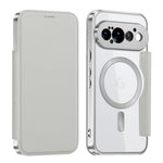 Til Google Pixel 11 Pro Magnetisk Cover RFID-blokerende Kortholder Læder Telefoncover med Linsefilm