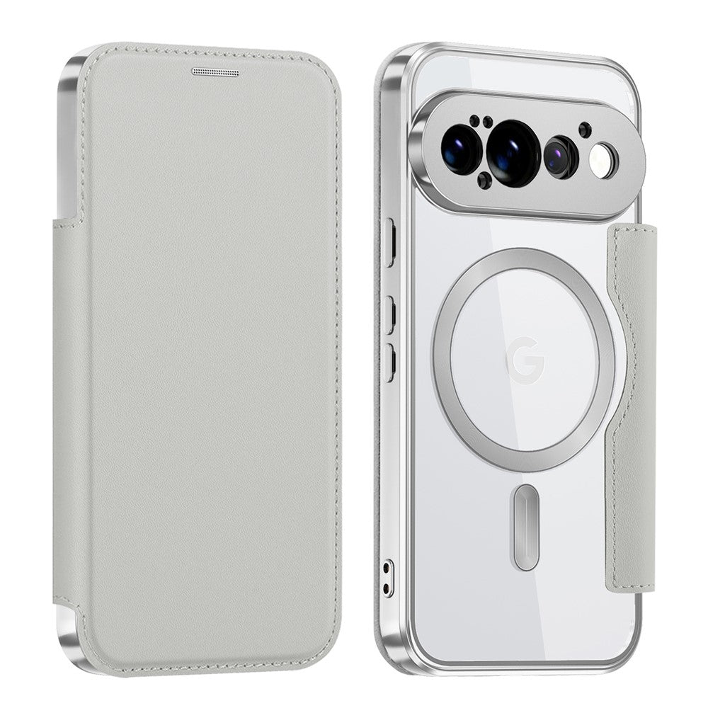 Til Google Pixel 11 Pro Magnetisk Cover RFID-blokerende Kortholder Læder Telefoncover med Linsefilm