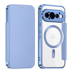 Til Google Pixel 11 Pro Magnetisk Cover RFID-blokerende Kortholder Læder Telefoncover med Linsefilm