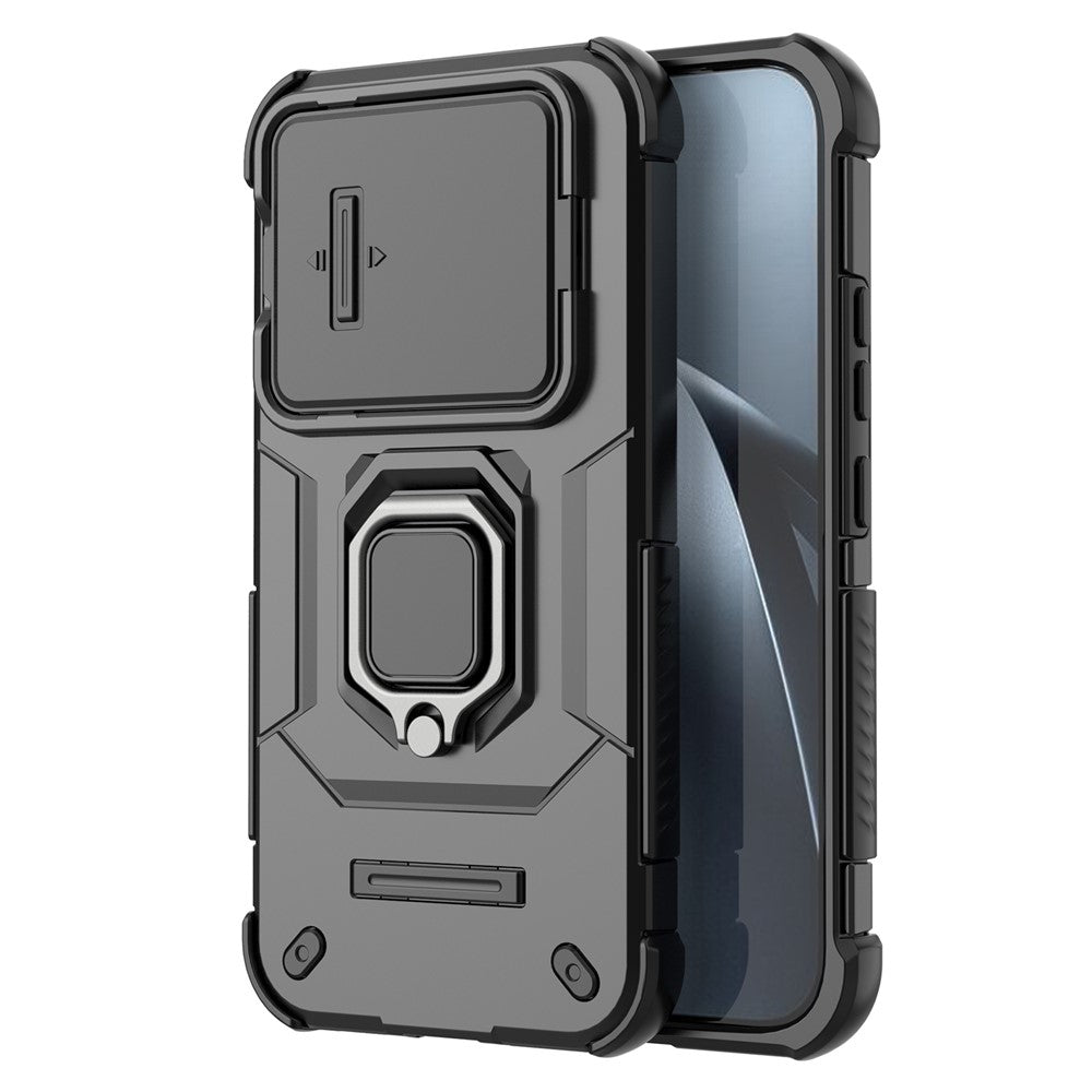For Xiaomi 17T Case PC + TPU Kickstand Phone Protector with Lens Cover