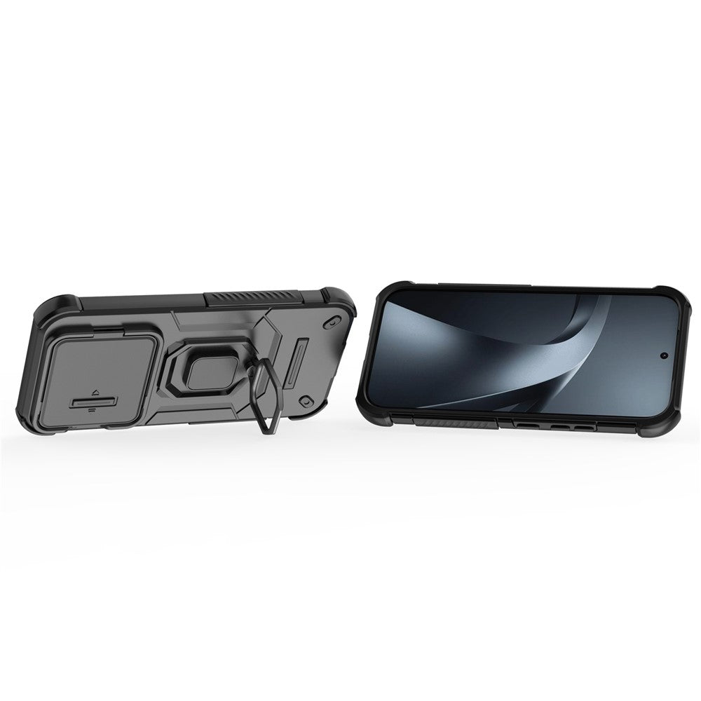 For Xiaomi 17T Case PC + TPU Kickstand Phone Protector with Lens Cover