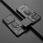 For Xiaomi 17T Case PC + TPU Kickstand Phone Protector with Lens Cover