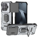 For Xiaomi 17T Case PC + TPU Kickstand Phone Protector with Lens Cover