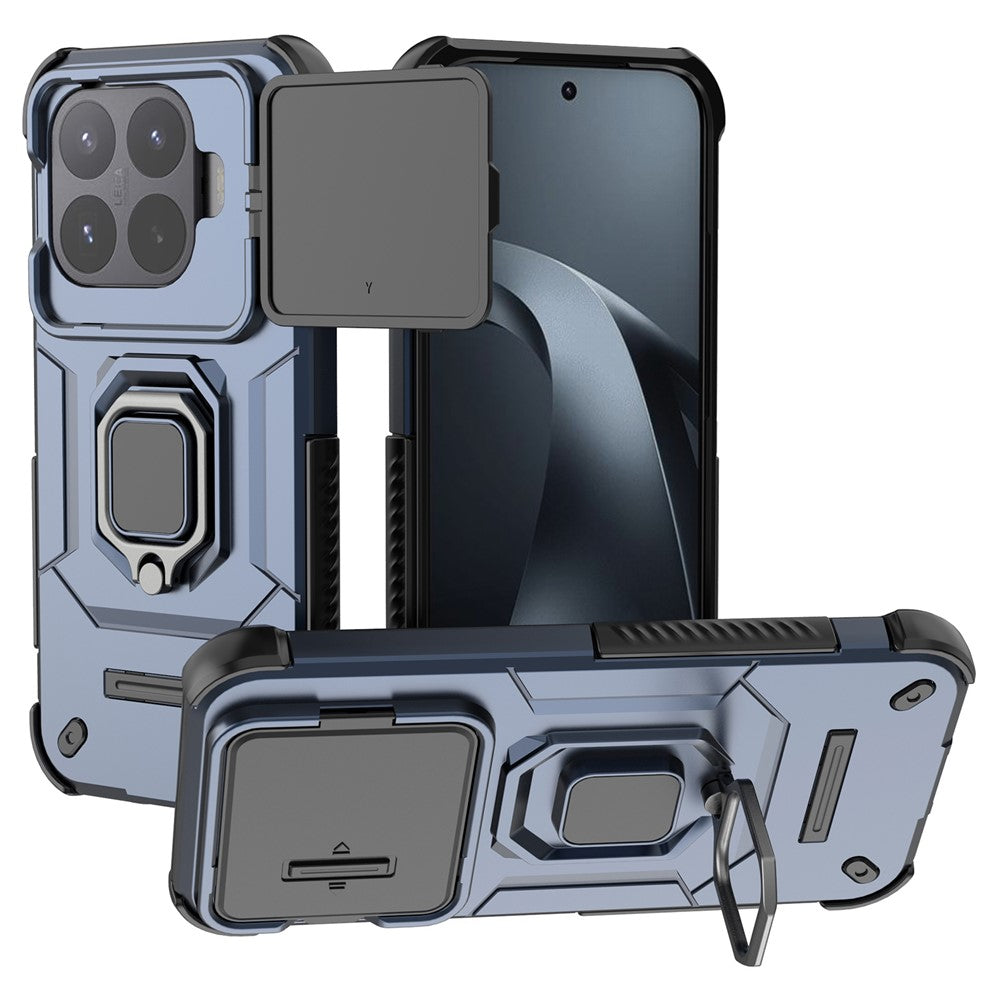 Xiaomi 17T-skal PC + TPU-stativ mobilskydd med linsskydd