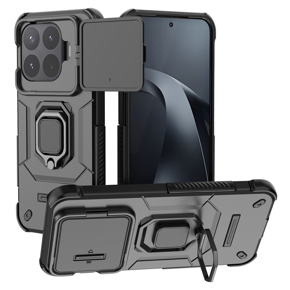 Xiaomi 17T Pro-skal PC + TPU-stativ mobilskydd med linsskydd