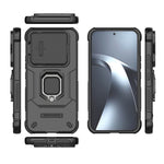 Xiaomi 17T Pro-skal PC + TPU-stativ mobilskydd med linsskydd