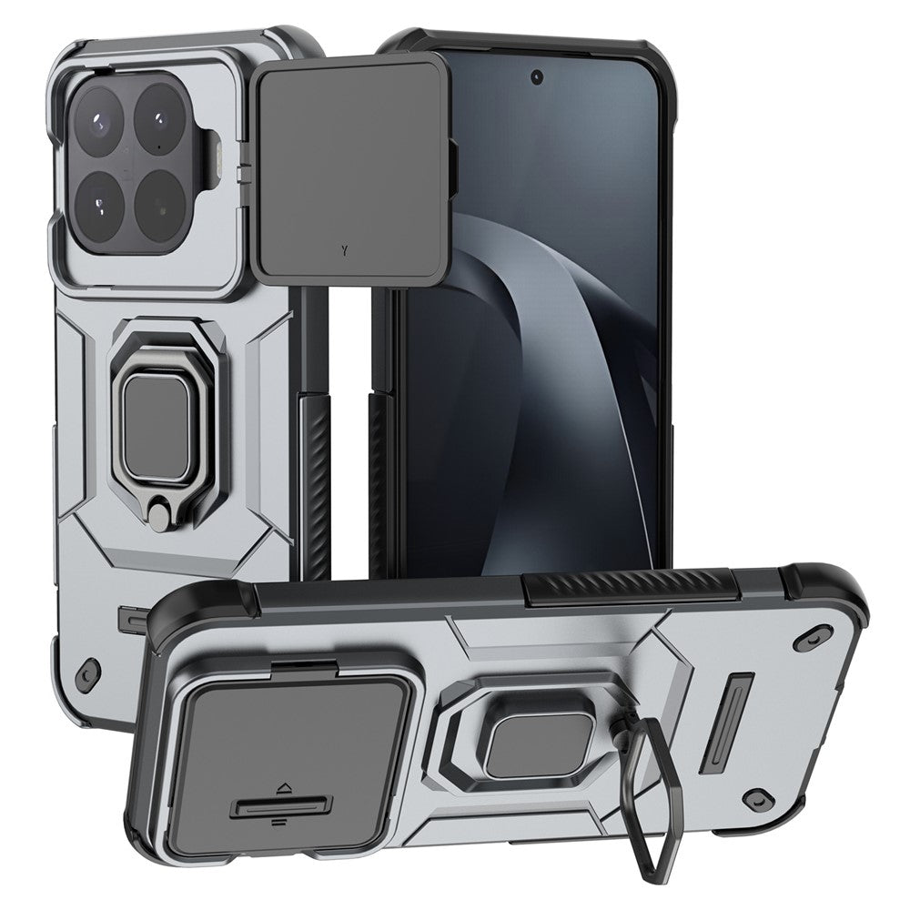 Xiaomi 17T Pro-skal PC + TPU-stativ mobilskydd med linsskydd