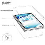 For iPhone Fold Clear Case Anti-Drop Hard PC Phone Cover
