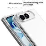 For iPhone Fold Clear Case Anti-Drop Hard PC Phone Cover