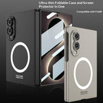 GKK For Samsung Galaxy Z Fold8 Magnetic Case PC Phone Cover with Screen Film