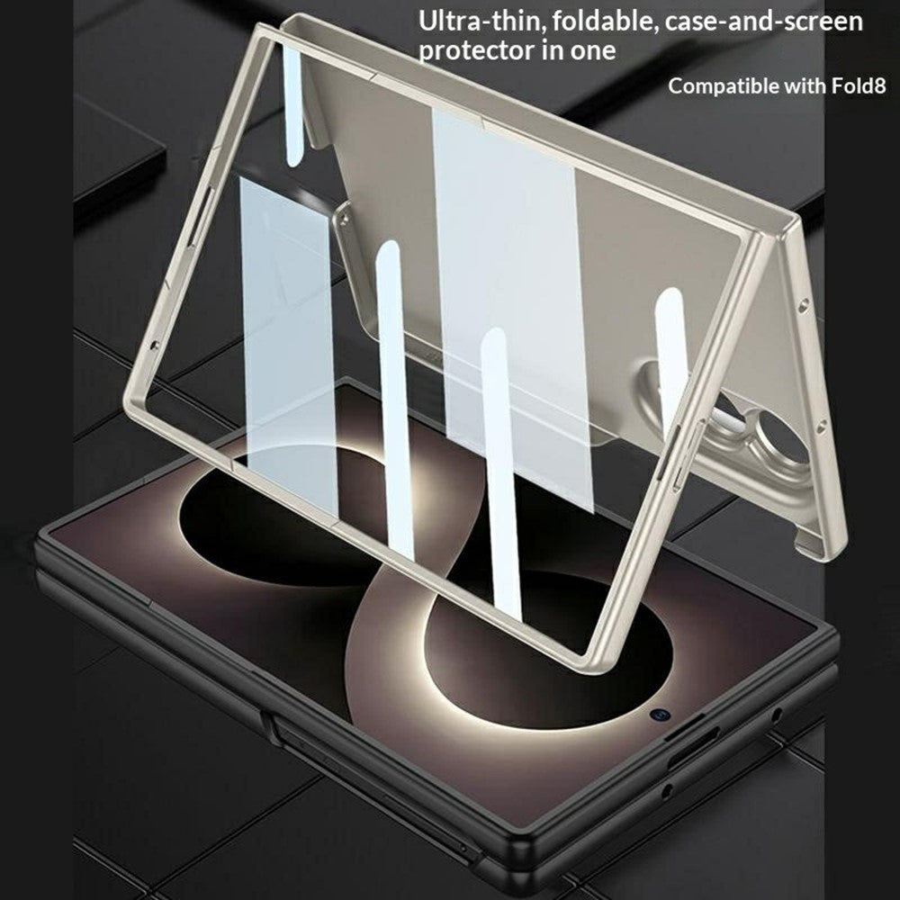GKK For Samsung Galaxy Z Fold8 Magnetic Case PC Phone Cover with Screen Film