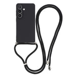 For Samsung Galaxy S26 FE Case Flexible TPU Fiber Lining Anti-Shock Crossbody Phone Cover