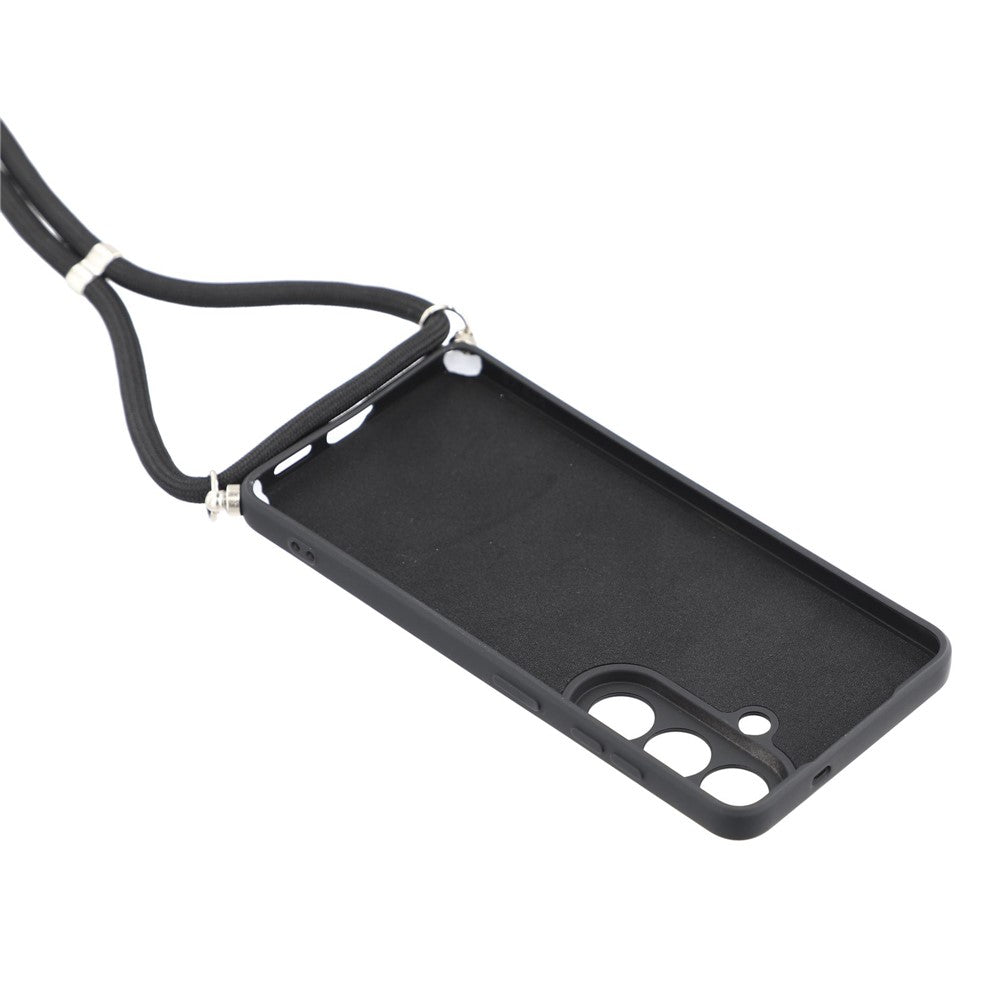 For Samsung Galaxy S26 FE Case Flexible TPU Fiber Lining Anti-Shock Crossbody Phone Cover