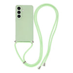 For Samsung Galaxy S26 FE Case Flexible TPU Fiber Lining Anti-Shock Crossbody Phone Cover