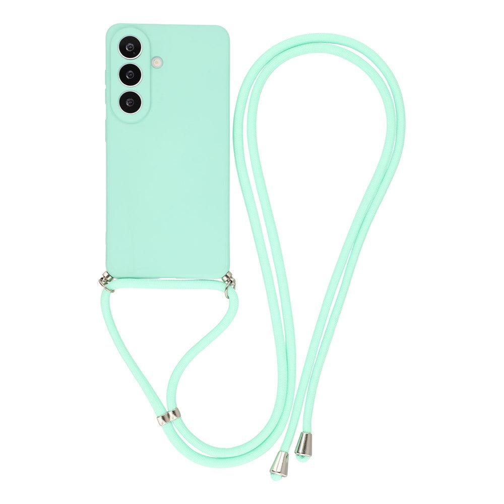 For Samsung Galaxy S26 FE Case Flexible TPU Fiber Lining Anti-Shock Crossbody Phone Cover