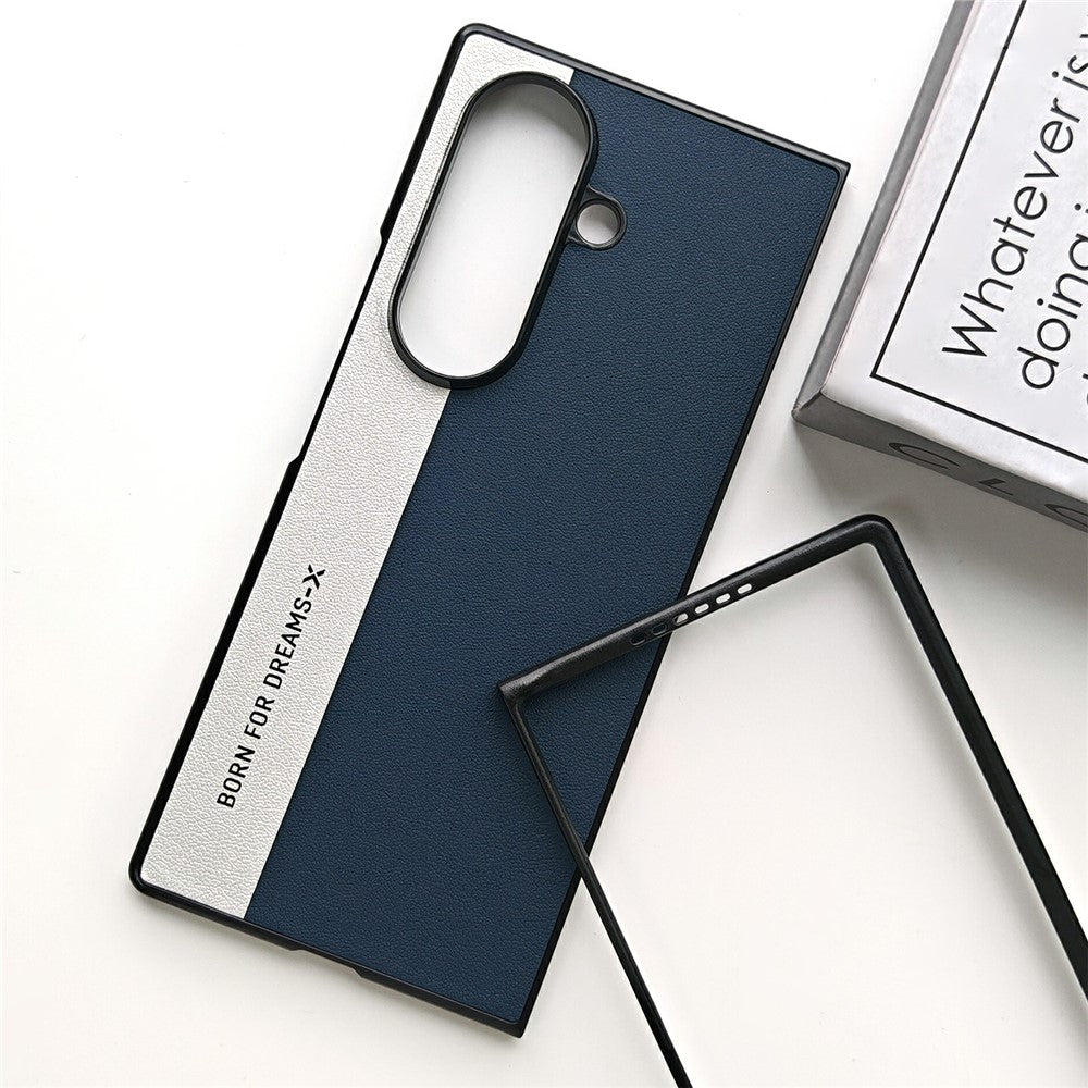 For Samsung Galaxy Z Fold7 5G Case PU Leather + PC Anti-Scratch Protective Phone Cover