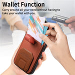 For OnePlus N6 4G Case Cloth Texture TPU PU Leather PC Phone Back Cover with Card Holder Kickstand