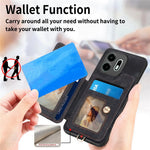 For OnePlus N6 4G Retro PU Leather Case Phone Cover with RFID Blocking Card Holder  /  Ring Holder
