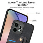 For OnePlus N6 4G Retro PU Leather Case Phone Cover with RFID Blocking Card Holder  /  Ring Holder