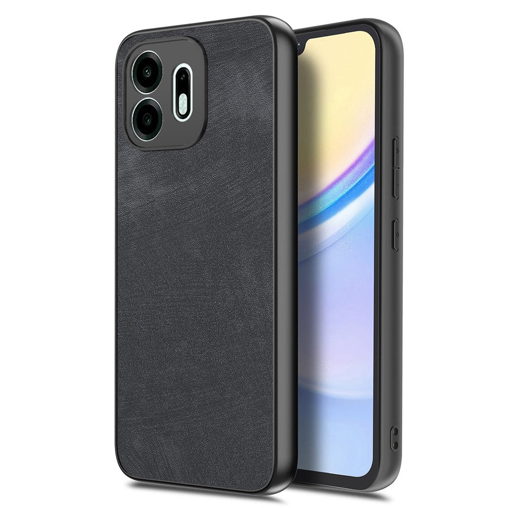 For OnePlus N6 4G Case Shockproof Slim Retro Leather Phone Back Cover