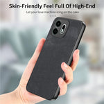 For OnePlus N6 4G Case Shockproof Slim Retro Leather Phone Back Cover
