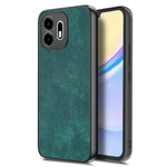 For OnePlus N6 4G Case Shockproof Slim Retro Leather Phone Back Cover