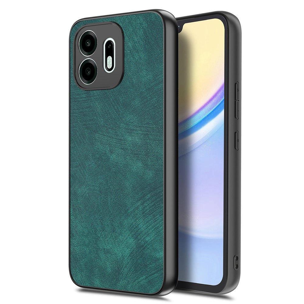 For OnePlus N6 4G Case Shockproof Slim Retro Leather Phone Back Cover