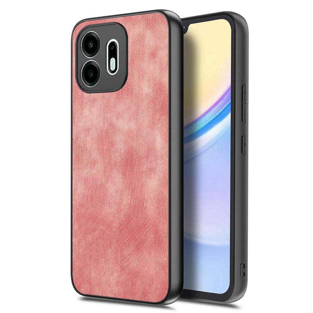 For OnePlus N6 4G Case Shockproof Slim Retro Leather Phone Back Cover