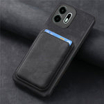 For OnePlus N6 4G Magnetic Case Retro Leather + TPU Phone Cover with Detachable Card Slot