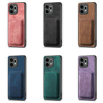 For OnePlus N6 4G Magnetic Case Retro Leather + TPU Phone Cover with Detachable Card Slot