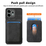 For OnePlus N6 4G Magnetic Case Retro Leather + TPU Phone Cover with Detachable Card Slot