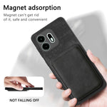 For OnePlus N6 4G Magnetic Case Retro Leather + TPU Phone Cover with Detachable Card Slot