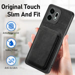 For OnePlus N6 4G Magnetic Case Retro Leather + TPU Phone Cover with Detachable Card Slot