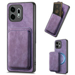 For OnePlus N6 4G Magnetic Case Retro Leather + TPU Phone Cover with Detachable Card Slot