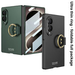 GKK For Samsung Galaxy Z Fold8 Case with Ring Holder Slim Hard PC + Tempered Glass Phone Cover