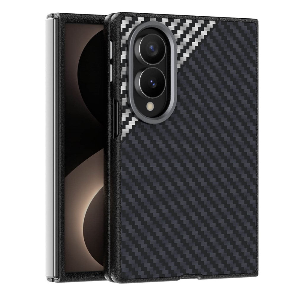 ABEEL For Samsung Galaxy Z Fold8 Magnetic Case Carbon Fiber Texture Phone Back Cover
