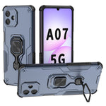 For Samsung Galaxy A07 4G Case Rotatable Ring Kickstand PC + TPU Shockproof Phone Cover