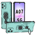 For Samsung Galaxy A07 4G Case Rotatable Ring Kickstand PC + TPU Shockproof Phone Cover
