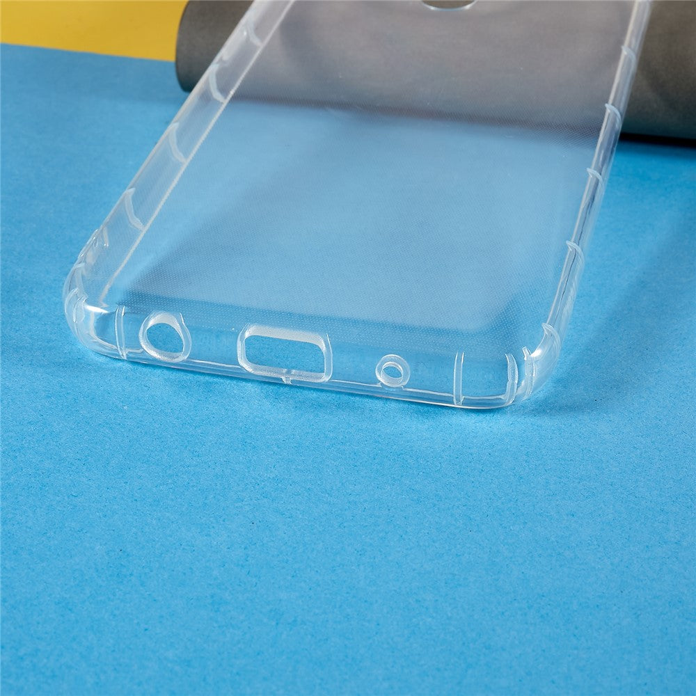 mobilskal för Xiaomi Redmi A1 4G / A1+ 4G / A2 4G / A2+ 4G / Poco C50 4G, Fallskyddande krockkuddeskyddande transparent TPU-baksida