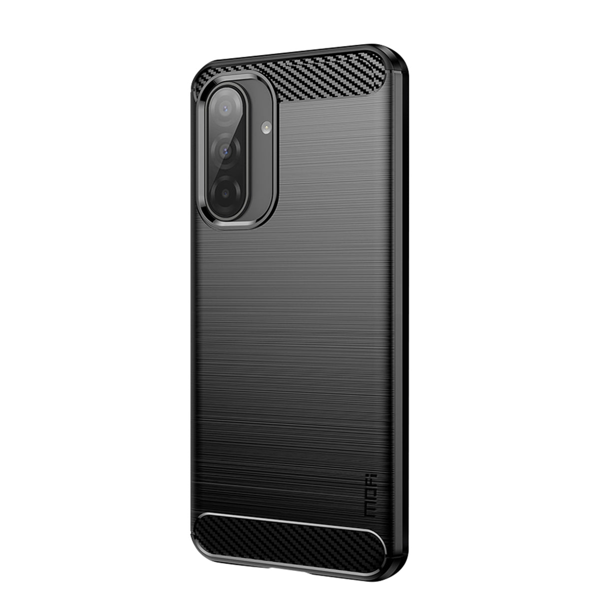 MOFI for Samsung Galaxy A27 5G Back Cover Brushed Texture Carbon Fiber Soft TPU Case