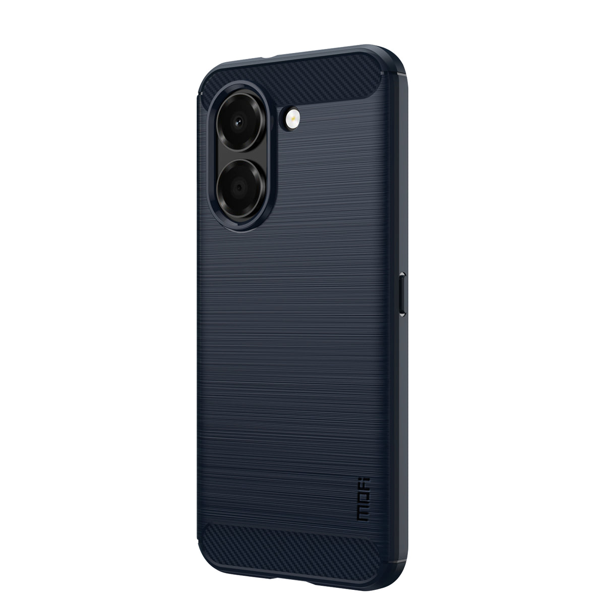 MOFI til Honor X7e 4G Bagcover Børstet Tekstur Kulfiber Blødt TPU-etui
